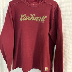 Y2K Carhartt Waffle Red Longsleeve